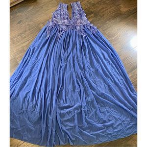 Custom Maternity Embroidered Maxi Dress